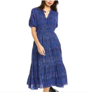 CELINA MOON Women's Paisley Blue Dress